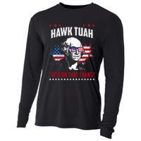 Hawk Tush Spit On That Thing Funny Cooling Performance Long Sleeve Crew