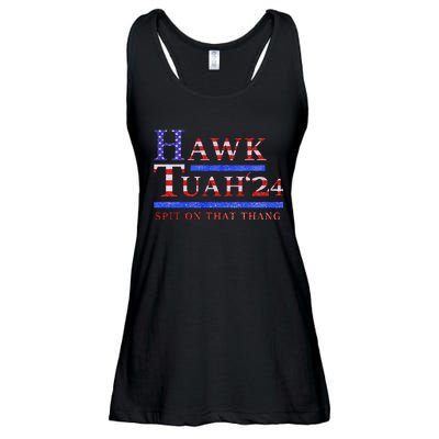 Hawk Tush Spit On That Thing Presidential Candidate Parody Ladies Essential Flowy Tank