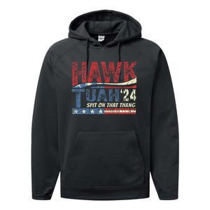 Hawk Tush Spit On That Thang Viral Election Parody Performance Fleece Hoodie