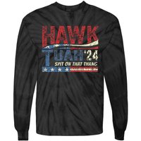 Hawk Tush Spit On That Thang Viral Election Parody Tie-Dye Long Sleeve Shirt