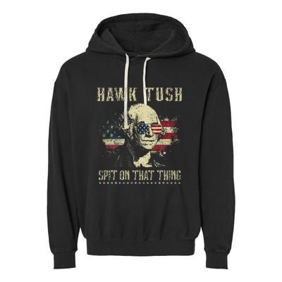 Hawk Tush Spit On That Thing 2024 Parody Garment-Dyed Fleece Hoodie