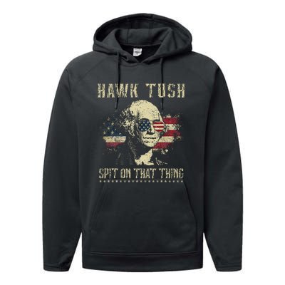 Hawk Tush Spit On That Thing 2024 Parody Performance Fleece Hoodie