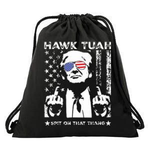 Hawk Tush Spit On That Thang Viral Election Parody Drawstring Bag