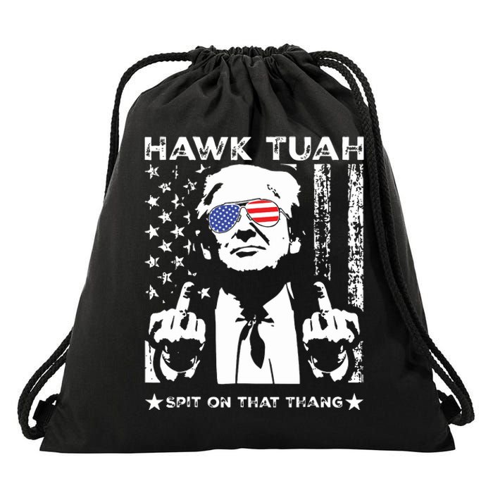 Hawk Tush Spit On That Thang Viral Election Parody Drawstring Bag