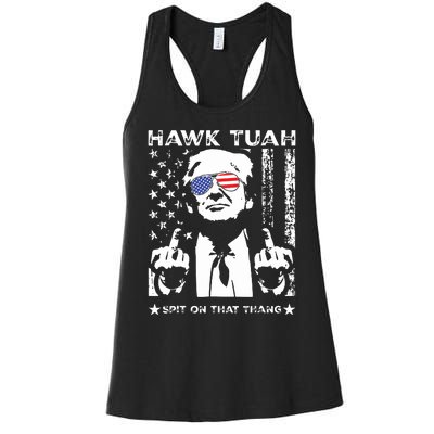 Hawk Tush Spit On That Thang Viral Election Parody Women's Racerback Tank