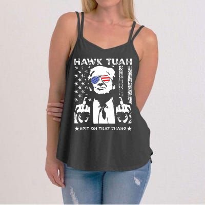 Hawk Tush Spit On That Thang Viral Election Parody Women's Strappy Tank