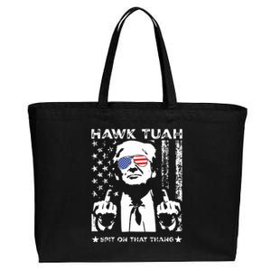 Hawk Tush Spit On That Thang Viral Election Parody Cotton Canvas Jumbo Tote