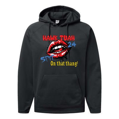 Hawk Tush Spit On That Thing Presidential Candidate Parody Performance Fleece Hoodie