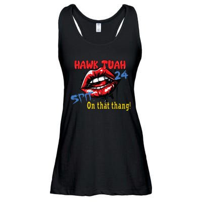 Hawk Tush Spit On That Thing Presidential Candidate Parody Ladies Essential Flowy Tank