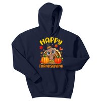 Happy Thanksgiving Shirts For Boys GirlsShirts Pilgrim Turkey Kids Hoodie