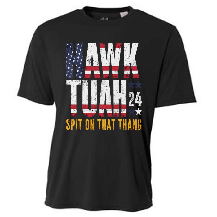 Hawk Tush Spit On That Thang Election Parody Cooling Performance Crew T-Shirt