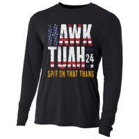 Hawk Tush Spit On That Thang Election Parody Cooling Performance Long Sleeve Crew