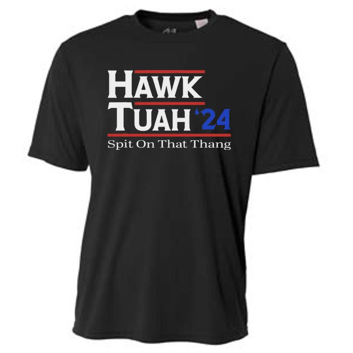 Hawk Tush Spit On That Thang Election Parody Cooling Performance Crew T-Shirt