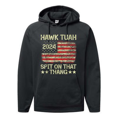 Hawk Tush Spit On That Thing Presidential Candidate Parody Performance Fleece Hoodie