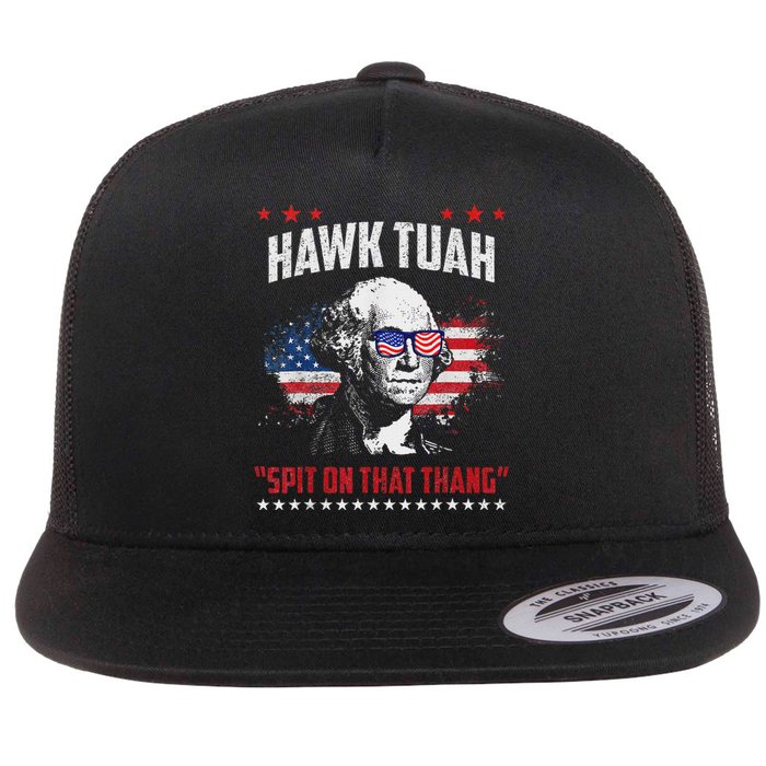 Hawk Tush Spit On That Thing Presidential Candidate Parody Flat Bill Trucker Hat