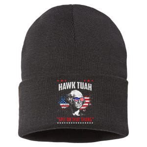 Hawk Tush Spit On That Thing Presidential Candidate Parody Sustainable Knit Beanie