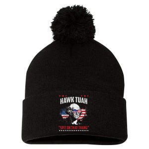 Hawk Tush Spit On That Thing Presidential Candidate Parody Pom Pom 12in Knit Beanie