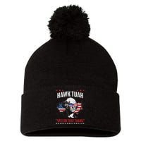 Hawk Tush Spit On That Thing Presidential Candidate Parody Pom Pom 12in Knit Beanie