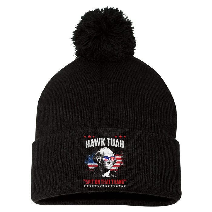 Hawk Tush Spit On That Thing Presidential Candidate Parody Pom Pom 12in Knit Beanie