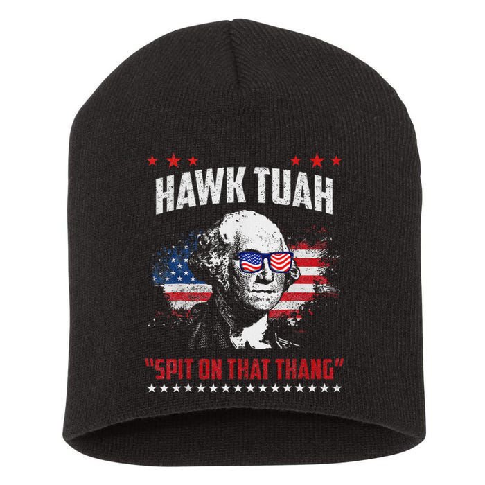 Hawk Tush Spit On That Thing Presidential Candidate Parody Short Acrylic Beanie