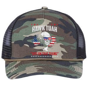 Hawk Tush Spit On That Thing Presidential Candidate Parody Retro Rope Trucker Hat Cap