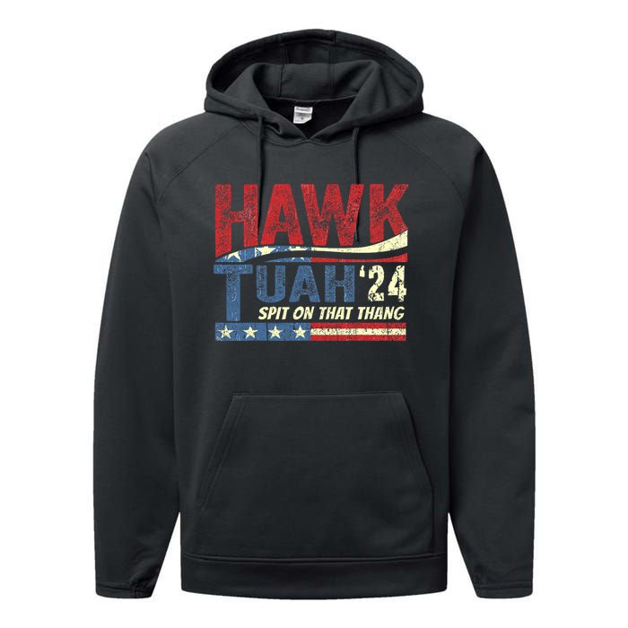 Hawk Tush Spit On That Thing Presidential Candidate Parody Performance Fleece Hoodie