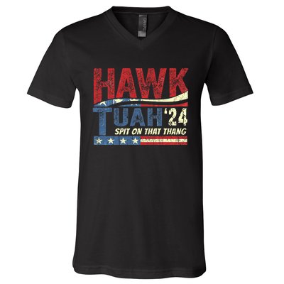 Hawk Tush Spit On That Thing Presidential Candidate Parody V-Neck T-Shirt