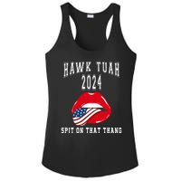 Hawk Tuah Spit On That Thang 2024 Hawk Tuah 24 Funny Trendy Ladies PosiCharge Competitor Racerback Tank