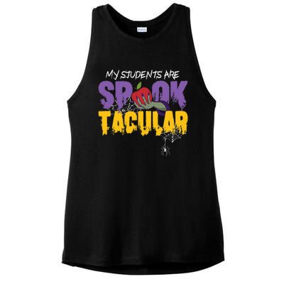 Halloween Teacher Spooktacular Teacher Halloween Ladies PosiCharge Tri-Blend Wicking Tank