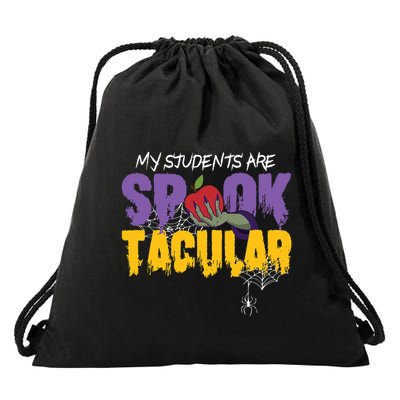 Halloween Teacher Spooktacular Teacher Halloween Drawstring Bag