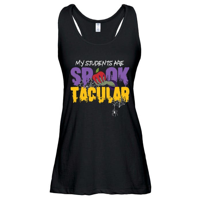 Halloween Teacher Spooktacular Teacher Halloween Ladies Essential Flowy Tank