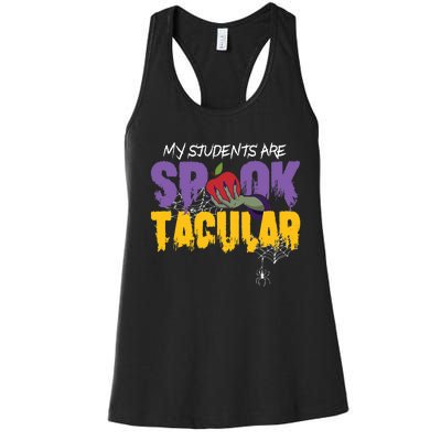 Halloween Teacher Spooktacular Teacher Halloween Women's Racerback Tank