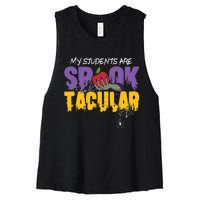 Halloween Teacher Spooktacular Teacher Halloween Women's Racerback Cropped Tank