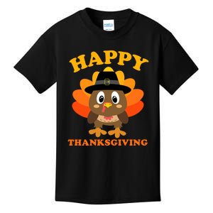 Happy Thanksgiving Shirts For Boys Girls Pilgrim Turkey Kids T-Shirt