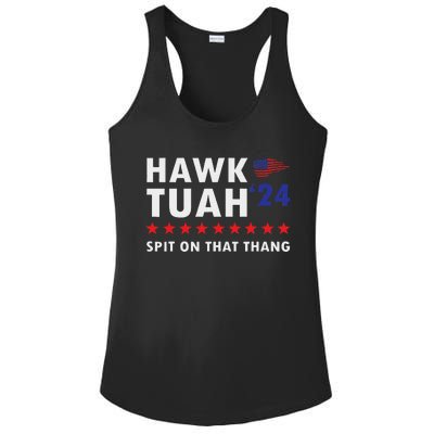 Hawk Tush Spit On That Thing Viral Election Parody Women Ladies PosiCharge Competitor Racerback Tank