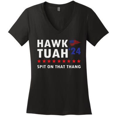 Hawk Tush Spit On That Thing Viral Election Parody Women Women's V-Neck T-Shirt