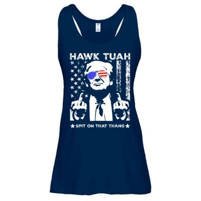 Hawk Tush Spit On That Thang Trump Middle Finger Meme Ladies Essential Flowy Tank