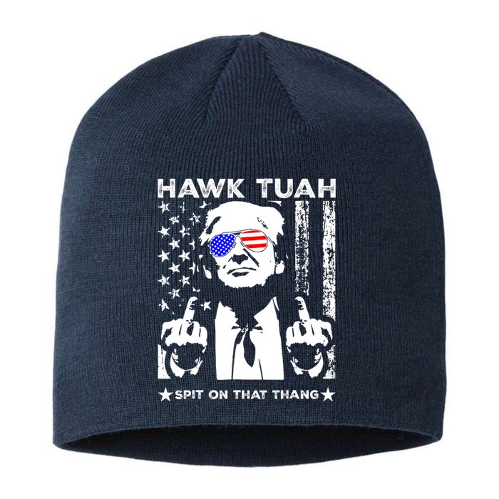 Hawk Tush Spit On That Thang Trump Middle Finger Meme Sustainable Beanie