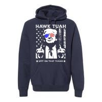 Hawk Tush Spit On That Thang Trump Middle Finger Meme Premium Hoodie