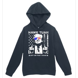 Hawk Tush Spit On That Thang Trump Middle Finger Meme Urban Pullover Hoodie