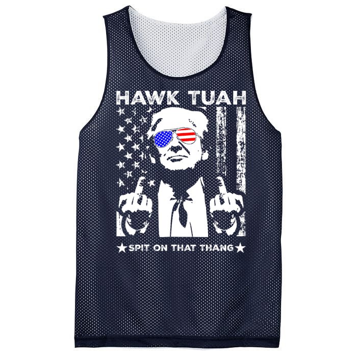 Hawk Tush Spit On That Thang Trump Middle Finger Meme Mesh Reversible Basketball Jersey Tank