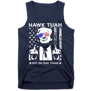 Hawk Tush Spit On That Thang Trump Middle Finger Meme Tank Top