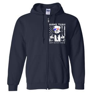 Hawk Tush Spit On That Thang Trump Middle Finger Meme Full Zip Hoodie