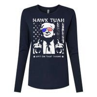 Hawk Tush Spit On That Thang Viral Election Parody Womens Cotton Relaxed Long Sleeve T-Shirt