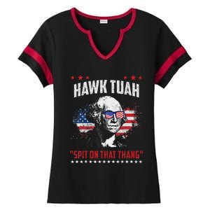 Hawk Tush Spit On That Thing Presidential Candidate Parody Ladies Halftime Notch Neck Tee