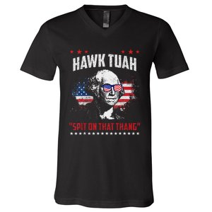 Hawk Tush Spit On That Thing Presidential Candidate Parody V-Neck T-Shirt