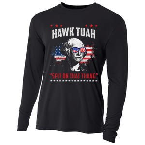 Hawk Tush Spit On That Thing Presidential Candidate Parody Cooling Performance Long Sleeve Crew