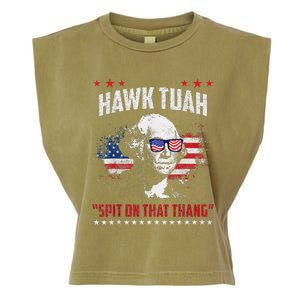 Hawk Tush Spit On That Thing Presidential Candidate Parody Garment-Dyed Women's Muscle Tee