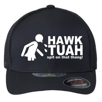 Hawk Tuah Spit On That Thang Funny Interview Meme Flexfit Unipanel Trucker Cap