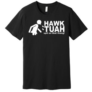 Hawk Tuah Spit On That Thang Funny Interview Meme Premium T-Shirt